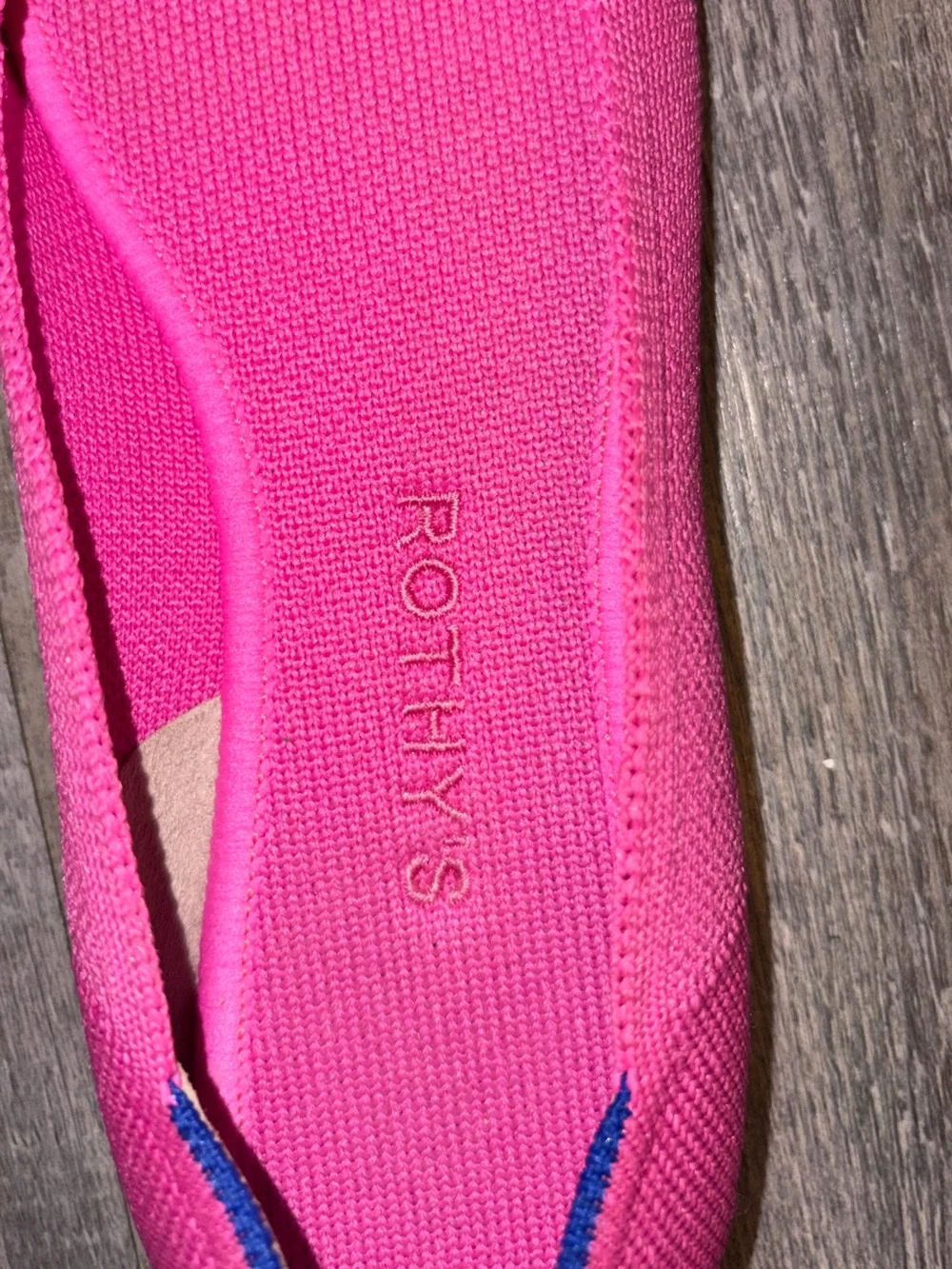 Rothy's Hot Pink Knit Ballet Flats